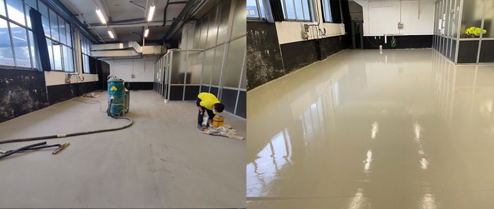 Reparación de pavimento, acabado con resina en Gipuzkoa
