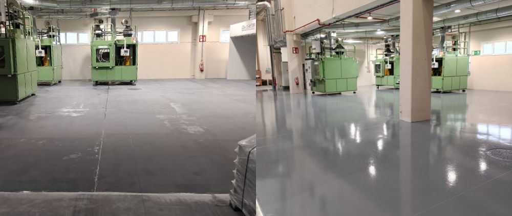 Proyecto de suelo de resina epoxi en Álava