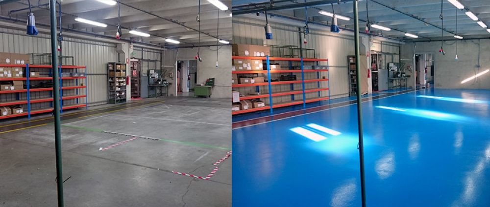 Reparación, pintado y marcaje de suelo mediante señalización para fabrica eólica en Gipuzkoa